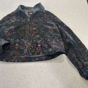 Dickies Reworked Paisley Eisenhower cropped jacket